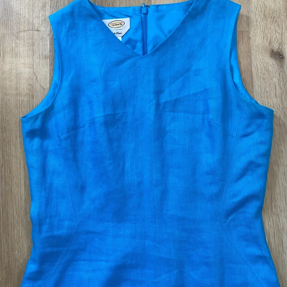 Talbots Linen Sheath Dress Size 4 - Picture 2 of 12